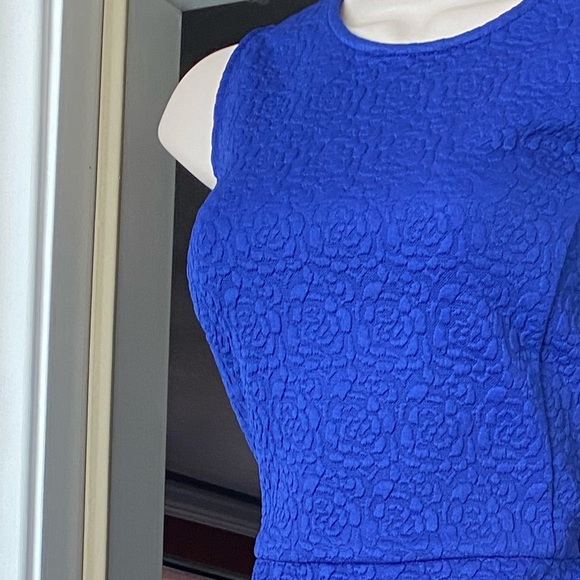 💙🌹~Rockabilly Vintage Retro~Sleeveless Blue Rose Dress~XL~🌹💙 - Picture 3 of 5